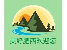 美好肥西欢迎您logo标志PPT模板