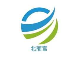 北丽宫养生logo标志PPT模板