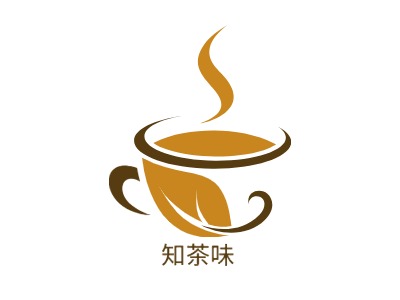 知茶味店铺logo头像PPT模板