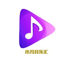 小冯音乐汇logo标志PPT模板