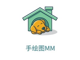 手绘图MMlogo标志PPT模板