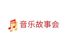 音乐故事会logo标志PPT模板