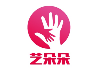 艺朵朵logo标志PPT模板