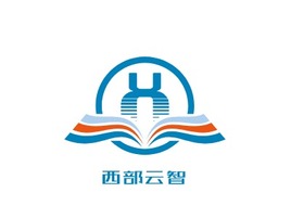 西部云智logo标志PPT模板