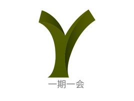 一期一会logo标志PPT模板