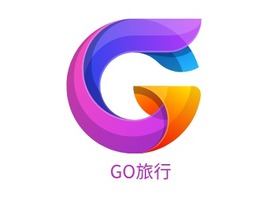 GO旅行logo标志PPT模板