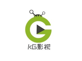 KG影视logo标志PPT模板