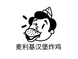 麦利基汉堡炸鸡店铺logo头像PPT模板