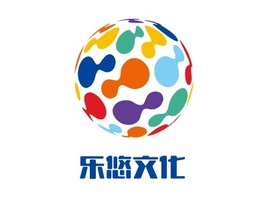 乐悠文化logo标志PPT模板