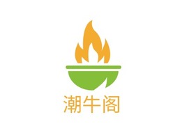 潮牛阁店铺logo头像PPT模板