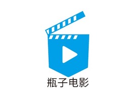 瓶子电影logo标志PPT模板