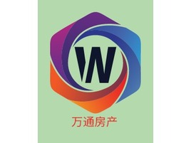 万通房产企业标志PPT模板