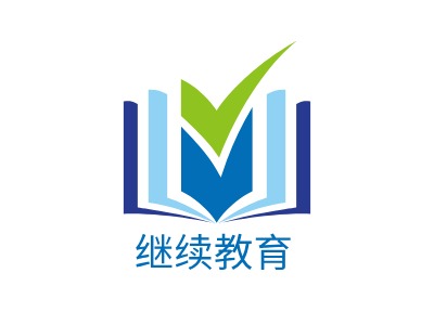 继续教育logo标志PPT模板