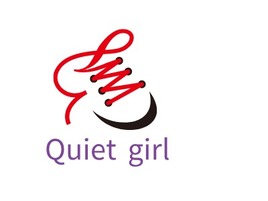 Quiet girl店铺标志PPT模板