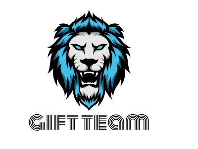 GIFT TEAMlogo标志PPT模板