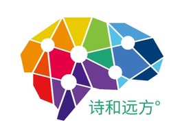 诗和远方°logo标志PPT模板