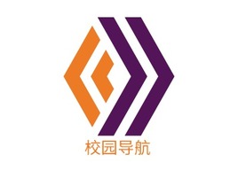 校园导航logo标志PPT模板