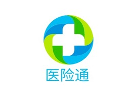 医险通门店logo标志PPT模板