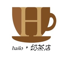 hailo，奶茶店店铺logo头像PPT模板