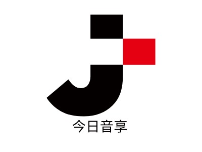 今日音享logo标志PPT模板