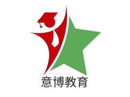 意博教育logo标志PPT模板