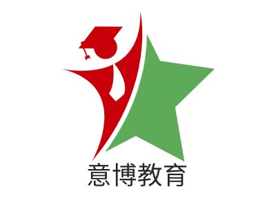 意博教育logo标志PPT模板