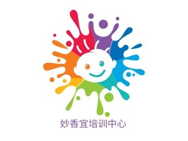 妙香宜培训中心logo标志PPT模板