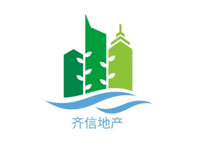 齐信地产企业标志PPT模板