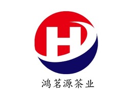 鸿茗源茶业店铺logo头像PPT模板