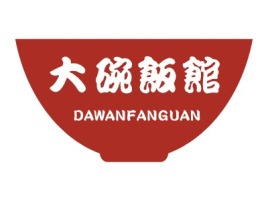 大碗饭馆店铺logo头像PPT模板