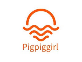 Pigpiggirllogo标志PPT模板