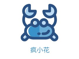 疯小花logo标志PPT模板