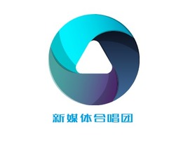 新媒体合唱团logo标志PPT模板