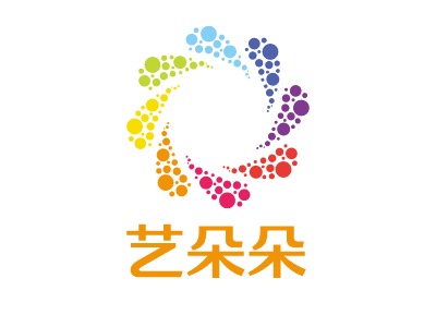 艺朵朵logo标志PPT模板