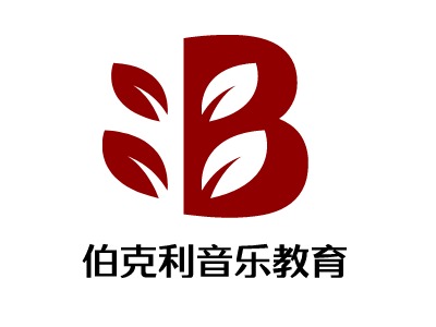 伯克利音乐教育logo标志PPT模板