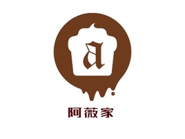 阿薇家店铺logo头像PPT模板