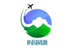 昕园葳灏logo标志PPT模板