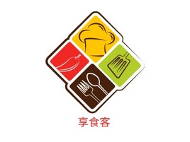 享食客店铺logo头像PPT模板