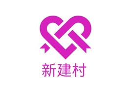 新建村logo标志PPT模板