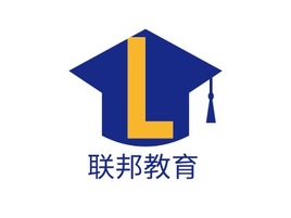 联邦教育logo标志PPT模板