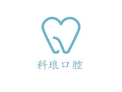 科琅口腔门店logo标志PPT模板