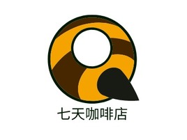 七天咖啡店店铺logo头像PPT模板