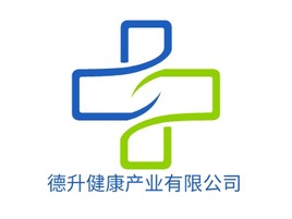 德升健康产业有限公司门店logo标志PPT模板