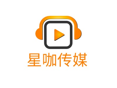 星咖传媒logo标志PPT模板