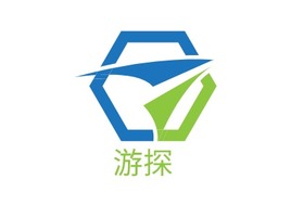 游探logo标志PPT模板