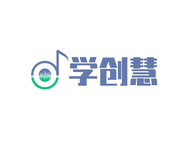 学创慧logo标志PPT模板