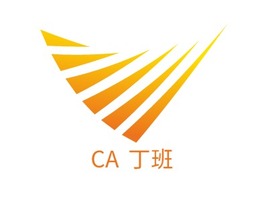 CA 丁班logo标志PPT模板