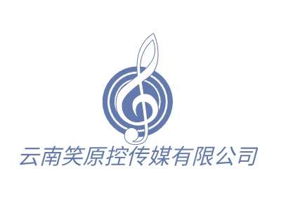 云南笑原控传媒有限公司logo标志PPT模板