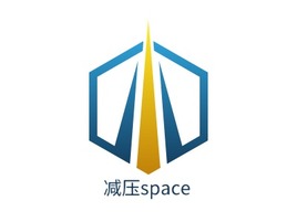 减压spacelogo标志PPT模板