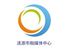 涟源市融媒体中心logo标志PPT模板